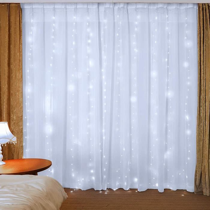 Étoiles colorées 3M USB Guirlande lumineuse LED en forme d'étoile, boule à  bulles, rideau de chambre à coucher, décoration féerique mignonne,  Gypsophila pour balcon extérieur