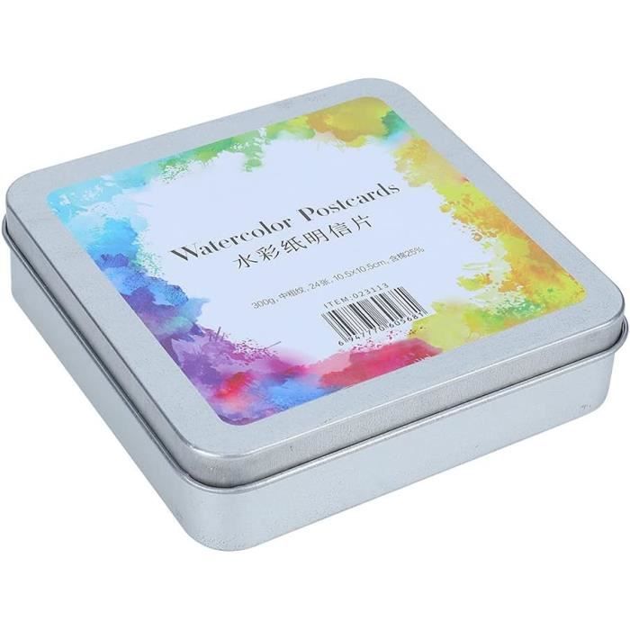 Boîte Aquarelle EeBoo – 12 Couleurs – Décor Papillons – Avec Pinceau – Boîte En Fer