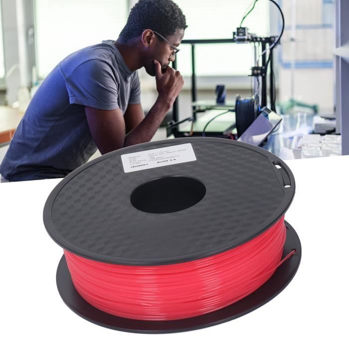 1.75mm Soie Filament PLA Triple Couleur Filament Forte Ténacité Imprimante  3D Consommable Or Rouge Noir