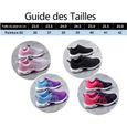 Baskets Femme - LEOCLOTHO - Chaussures de Sport - Violet - Textile - Plat-3