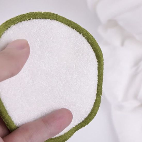 Viedouce 16 pcs R/éutilisable Tampons D/émaquillants,Tampons D/émaquillants Fibre de Bambou,Tampons en Coton /écologiques Lavables pour Lingettes pour Nettoyer le Visage avec Sac de Rangement