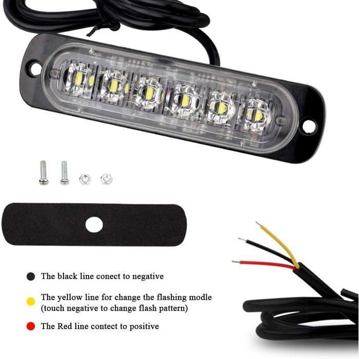 Feux D’avertissement LED Simulation Pour Camion RC 1:14, 10 Modes Flash, Pour Tamiya 8x4, Accessoire Dépanneuse