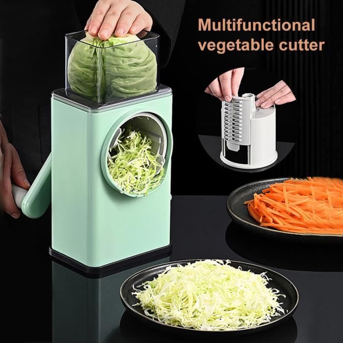 Mandoline De Cuisine Manuelle, 3 En 1 Rapeuse Legume Avec 3 Lames