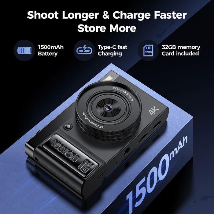Test : appareil photo numérique 4K 64 MP pour jeunes vloggers