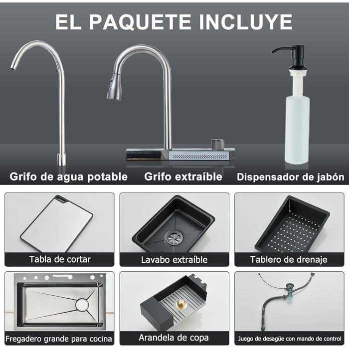 Évier de cuisine sur plan à cuve simple en acier inoxydable avec grille | Bain Dépôt