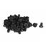 M3 X 20mm Tête Fraisée Hexagonale Prise Métriques Tournevis Tête Noire Vis 50pcs