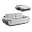 Canape 3 Places Cuir Luxe Convertible Express Orgullosa Bicolore