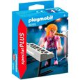 PLAYMOBIL Special Plus - Chanteuse avec Micro et Synthé - Modèle 9095 - Mixte - A partir de 4 ans-0