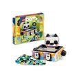 LEGO® 41959 DOTS Le Vide-poche Panda, Jouet avec Boîte de Rangement et Décoration pour Chambre ou Bureau d'Enfants dès 6 ans-0