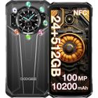 Doogee S119 Téléphone Portable Incassable, 24Go+512Go/2TB, 10200mAh, Écran 6.72", 100MP, Smartphone Robuste Double SIM 4G NFC Noir