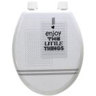 Abattant de toilette - ARVIX - Enjoy the little things - Bois compressé MDF - Charnières inox - Universel