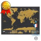 CONFOZEN CONFO Carte du Monde à Gratter Voyage Affiche (82x59 cm), Scratch off World Map, Grattez les Endroits Que Vous Avez Visité,