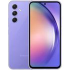 Smartphone Samsung A54 de couleur Violet clair avec écran 6,6" AMOLED 120 Hz Full HD+, 1080 x 2340 pixels, 8 Go de RAM DDR4 + 256 Go