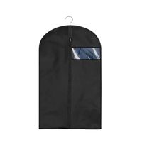 Couvertures de protection imperméables pour vêtements,robe transparente,vêtements anti-poussière,fenêtre- Black 60x120cm