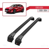 Compatible avec Ford KUGA (CX482) 2020-2024 Barres de Toit ACE-2 Railing Porte-Bagages de voiture NOIR