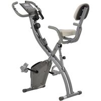 Vélo d'appartement Fitness pliable - HOMCOM - Cardio Fit - Résistance magnétique - Support tablette