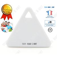 TD® Anti perte triangulaire blanc  dispositif détecteur bluetooth alarme objet accessoires personne agée enfants animaux domestiques