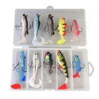 Ensemble 24 Leurres Pêche Souples Appâts Flottants