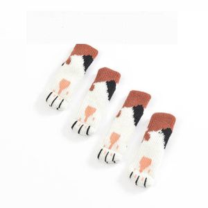 JOUET À BASCULE Couvre-jambes antidérapants en tricot avec patte de chat,24 pièces,pour meubles,chaussons de Table,carrés et ronds- F[E42187107]