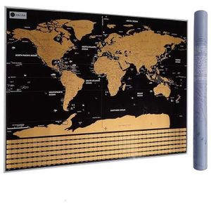 AFFICHE - POSTER Carte du Monde à gratter XXL avec Drapeaux, détail