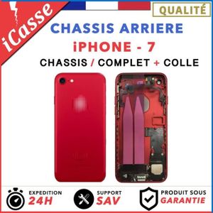chassis arriere iphone 7 rouge