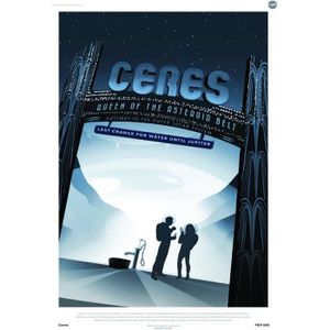 AFFICHE - POSTER Ceres Nasa Space Exploration 30 X 40 Cm Affiche D'