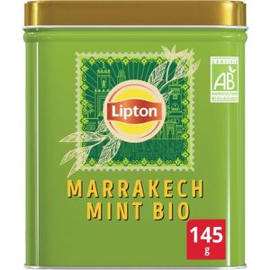 THÉ LIPTON Thé Vert Bio Marrakech Menthe Vrac - 145 g