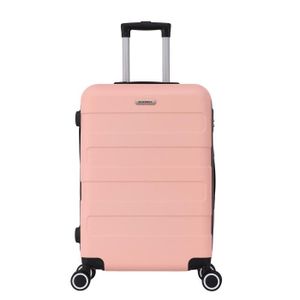 VALISE - BAGAGE Valise Moyenne 4 roues 65cm ABS Rose Saumon - Tropic - SuperFly