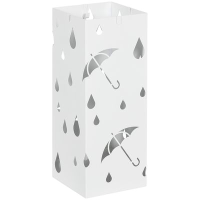 KINSTON Porte-Parapluie Design Minimaliste - Stable 21x28x9cm - Capacité 4 Parapluies Avec Plateau Amovible