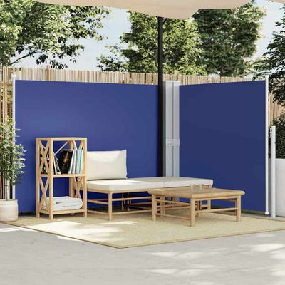 Auvent latéral rétractable de patio 100x300 cm Noir