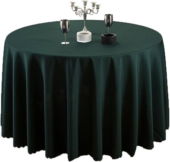 FantasDecor Nappe Ronde En Lin De 177,8 Cm Pour Table Ronde