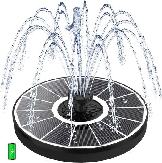 Fontaine Solaire Décorative LOVE FLAME Avec LED Et Batterie - Pour Jardin, Terrasse, Balcon - 7