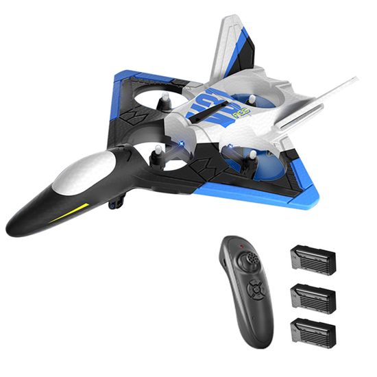 Colcolo – Avion RC En Mousse EVA – Chasseur 360° – LED – 18 Min De Vol – Dès 8 Ans – Cadeau Anniversaire