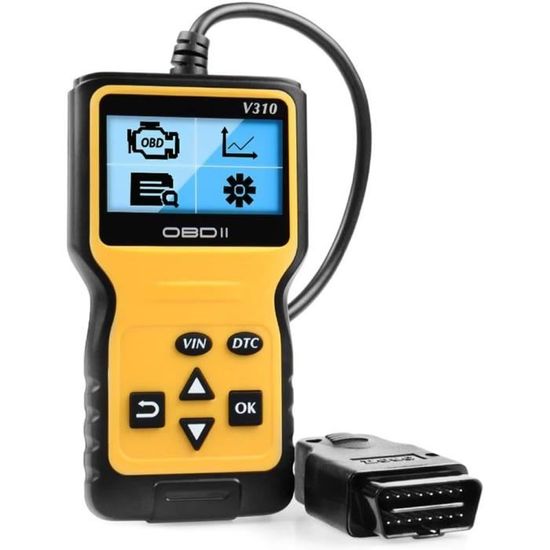 Journeyside OBD2 Diagnostic Voiture Français - Lecteur Code Erreur Moteur Multimarque - Efface Et Lit DTC