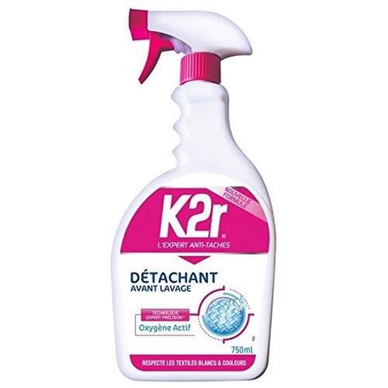 K2r Détachant Avant-lavage Liquide avec Ciblage Facile Flacon de 750 ml -  Lot de 2 : : Epicerie