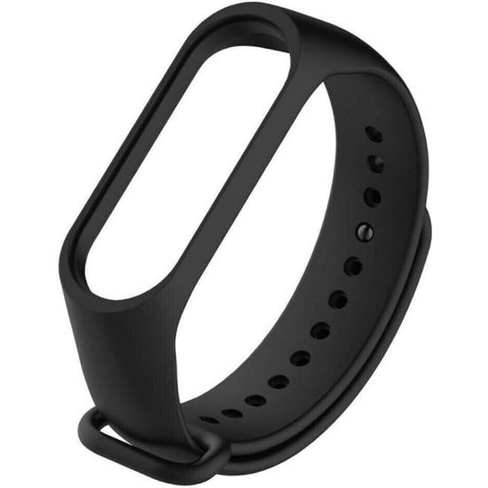 Bracelet de montre connectée compatible mi band 3 et 4 montre intelligente sport Noir