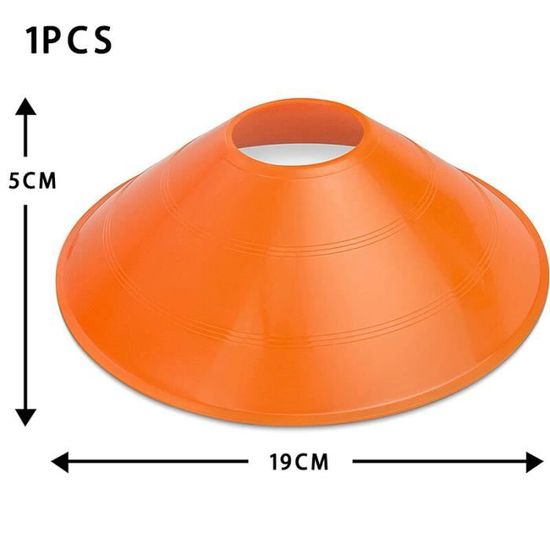 10 Cônes D'Entraînement Sportif - Multicolores, 8.5cm, Pour Football, Agilité