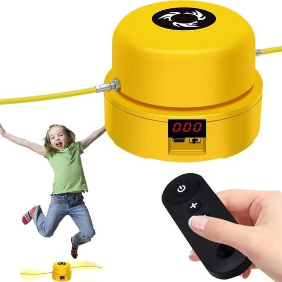 Corde à Sauter Intelligente Automatique – Avec Télécommande, écran LCD, Réglage Vitesse – Pour Fitness, Enfants, Entraînement Cardio
