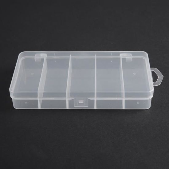 Boîte De Rangement Pour Matériel De Pêche – 12 Compartiments Amovibles, étanche, Fermeture Magnétique Et Bande Luminescente