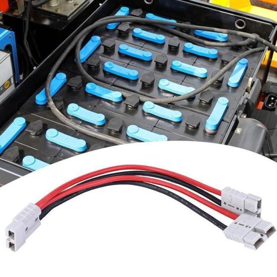 Connecteur SAE Avec Câble 22AWG Et Cosse à œillet - Pour Branchement Batterie Voiture, Panneau Solaire, GPS