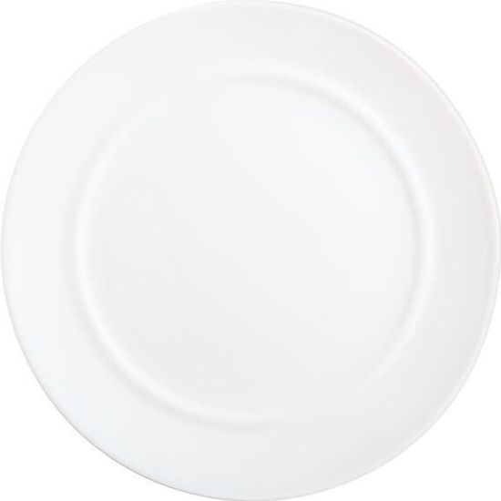 Assiette plate blanche 25 cm - Alexie Blanc - Luminarc