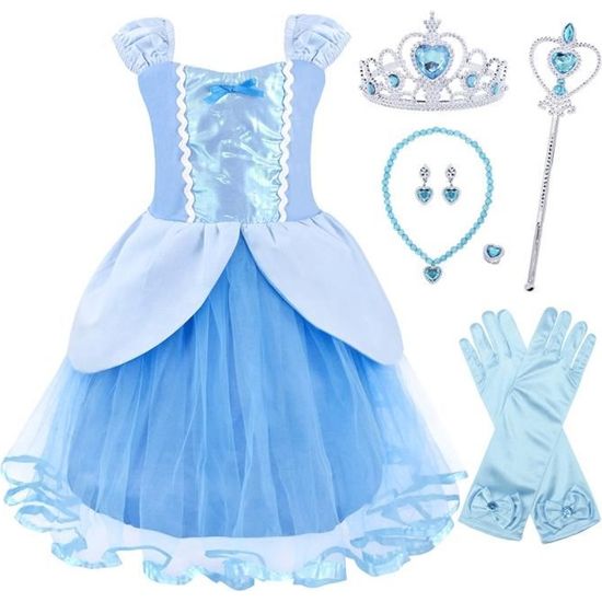 Déguisement d'halloween pour filles, tenue princesse fantaisie Cosplay pour  enfants de 4-6-8-10 ans