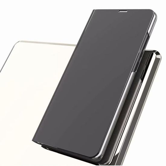 Coque Xiaomi Mi 10T Pro, Etui à Rabat Miroir Smart Flip avec Fonction Coque Xiaomi Mi 10T Pro, Etui à Rabat Miroir Smart Flip avec Fonction
