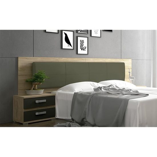 Lit 140x190 Cm Complet Avec Sommier, Matelas, Tête De Lit Et 2 Tables De Chevet – Rose