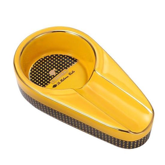 Kit Accessoires Cigares Portable - Cendrier Céramique, Coupe Plate/V, Poinçon, Boîte Cadeau