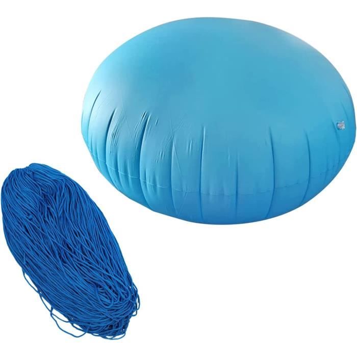 Oreiller Gonflable Piscine 120cm/150cm Avec Cordes 3m - Protection Bâche Neige Débris - Support Anti-Effondrement