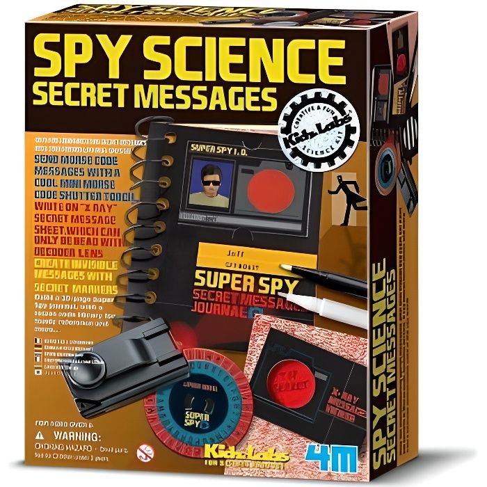 Kit Détective Espionnage 36 Pièces Pour Enfants - Stylo Secret, Carnet, Loupe Pour Jeu De Rôle