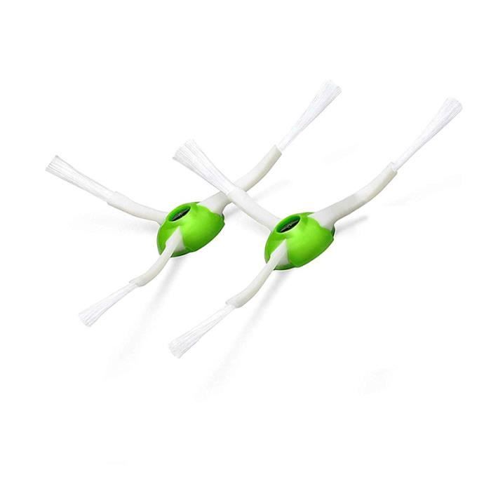 Lot de 2 brosses latérales Vertes pour aspirateur iRobot Roomba I Series iRobot i7 E5 E6