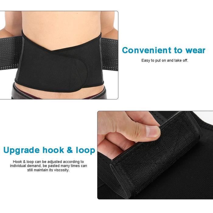 AIZ Ceinture de force Ceinture de protection de support de taille respirante attelle élastique pour sports de course L