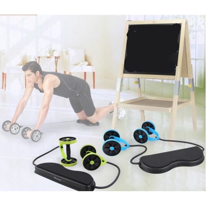 Abdominale Minceur Formateur Exerciseur Ab Rouleau Core Double Ab Roue Fitness Entraînement À Domicile Outil Matériel De Gymnastique